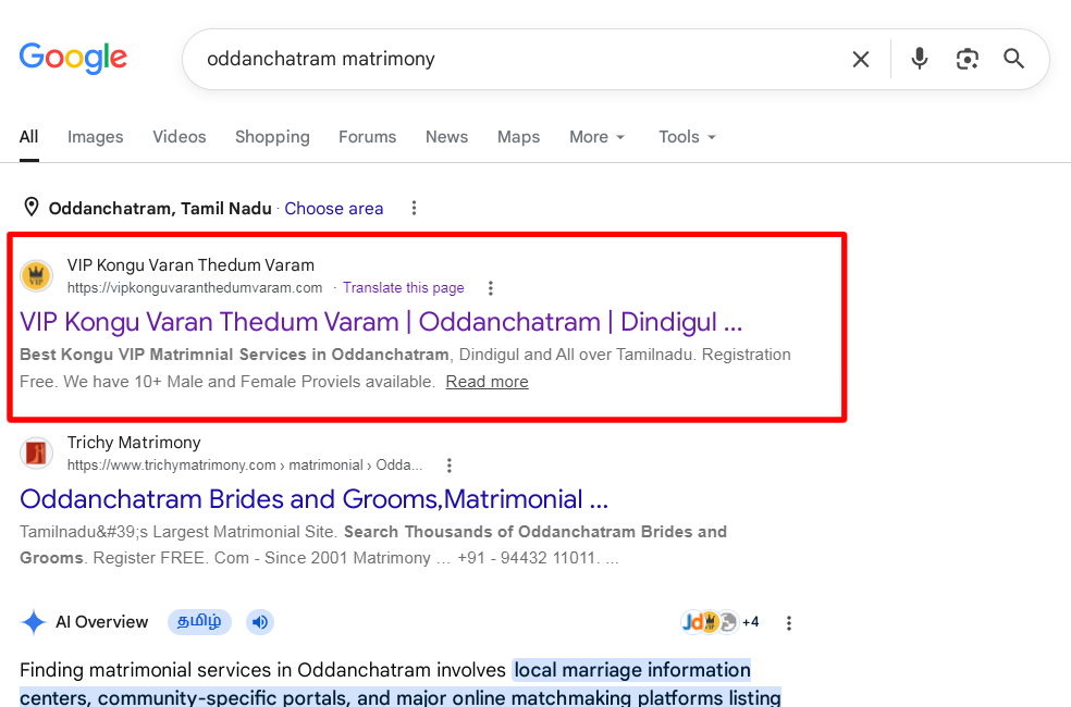 Proof-SEO-Reults-for-oddanchatram-matrimony-keyword.png